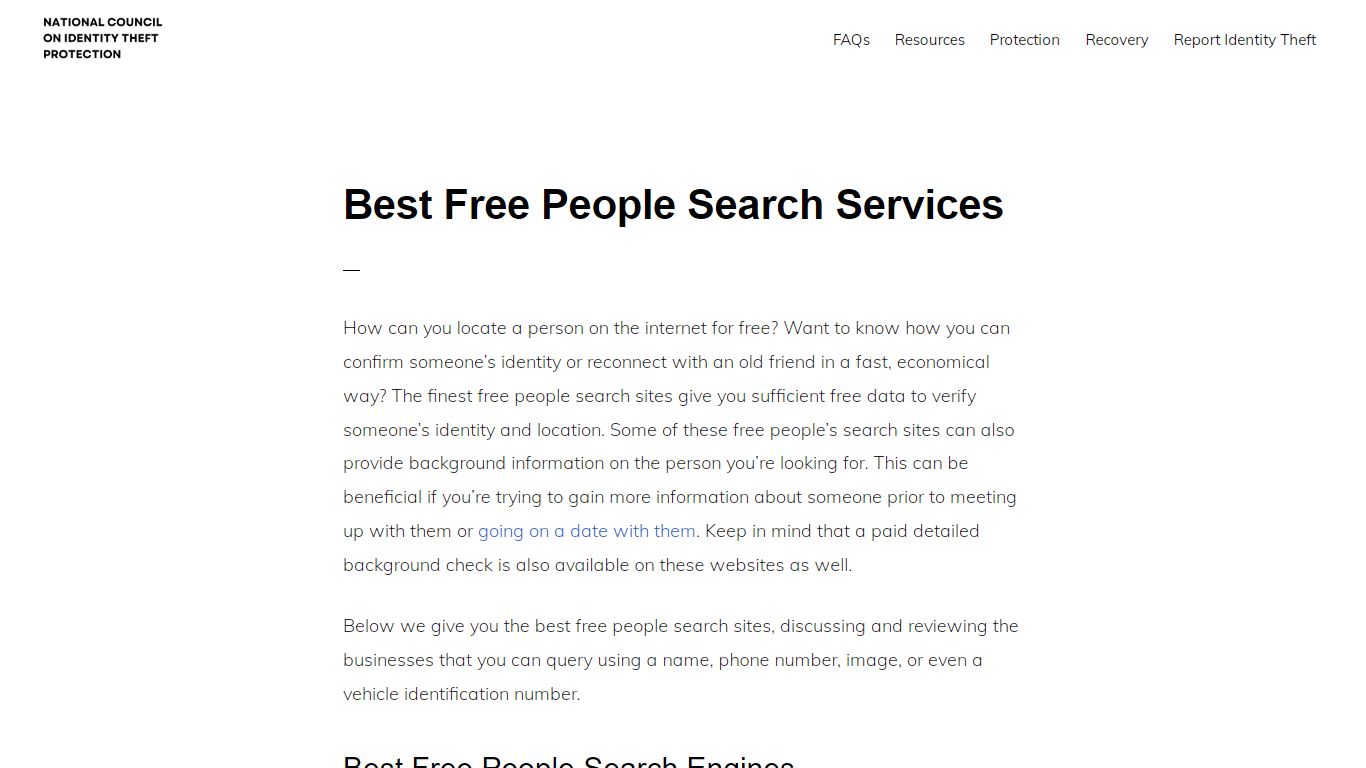 Best Free People Search Services in 2022 - identitytheft.org